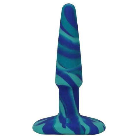 Doc Johnson A-Play Groovy Silicone Anal Play Plug Ocean - Butt Plugs