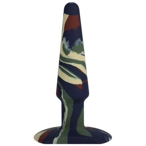 Doc Johnson A-Play Groovy Flexible Anal Plug Camouflage - Butt Plugs