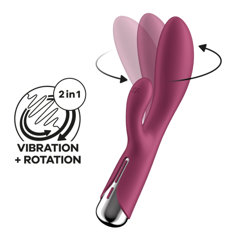 Satisfyer Spinning Rabbit 1 Multi Functions G Spot and Clitoral Stimulator - Rabbit Vibrators