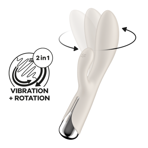 Satisfyer Spinning Rabbit 1 Multi Functions G Spot and Clitoral Stimulator - Rabbit Vibrators