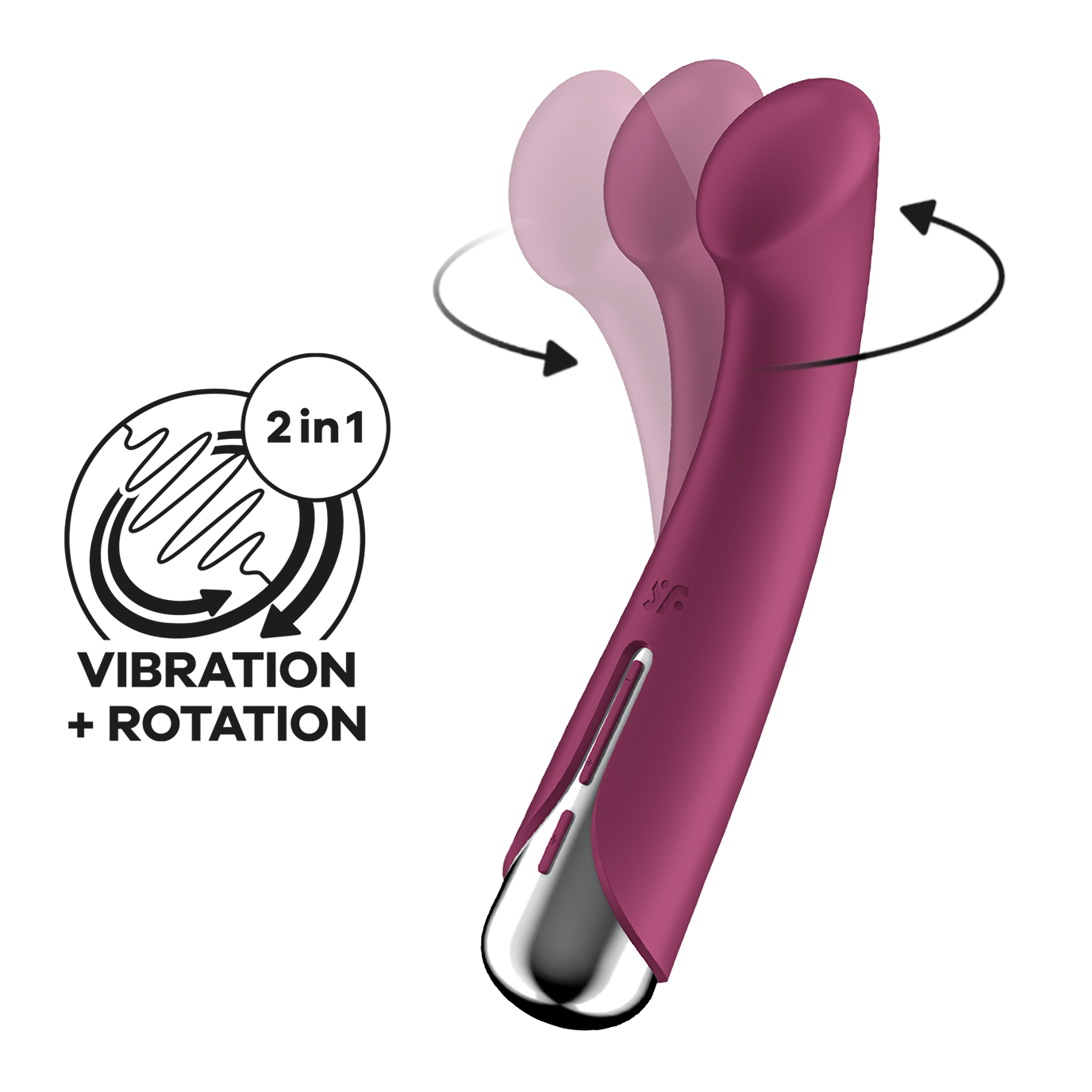Satisfyer Spinning G-Spot 1 Rotating and Vibrating G Spot Massager Realistic Dildos