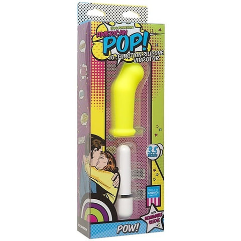 American Pop Pow 10 Functions Silicone Vibrator - G-Spot Vibrators