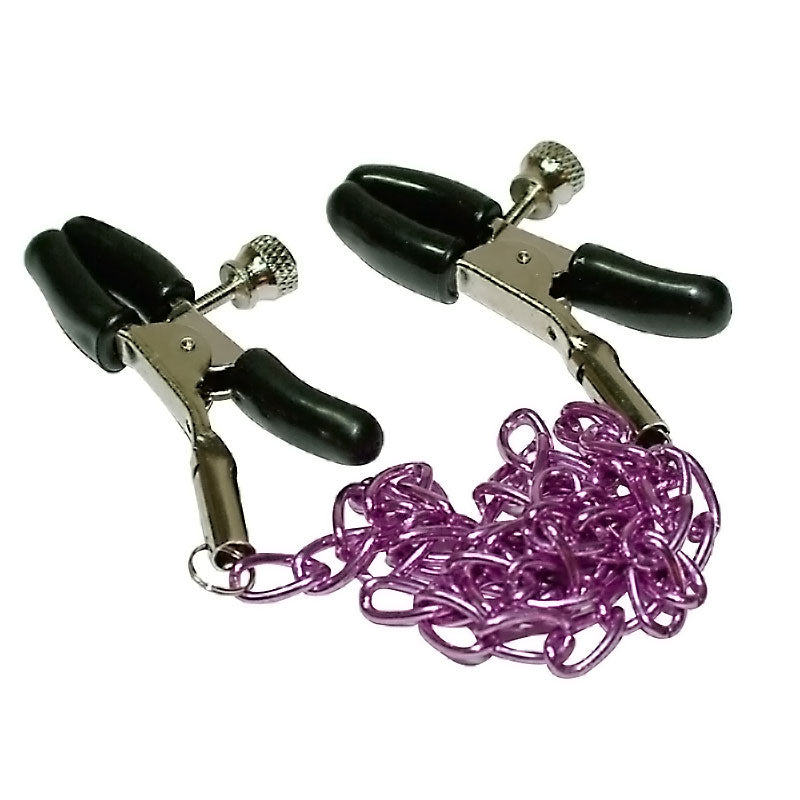 Seven Creations Metal Nipple Chain Nipple and Clit Clamps