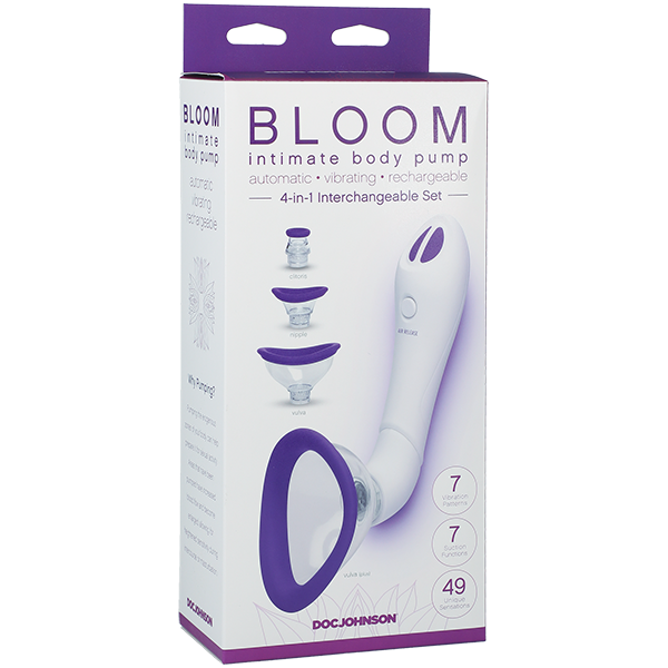 Doc Johnson Bloom Intimate Automatic Vibrating Body Pump - Pussy And Clit Toys