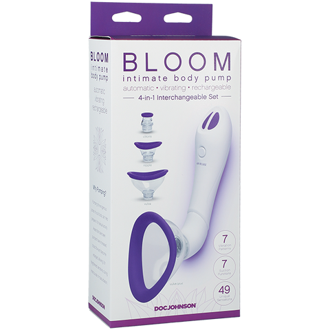 Doc Johnson Bloom Intimate Automatic Vibrating Body Pump - Pussy And Clit Toys