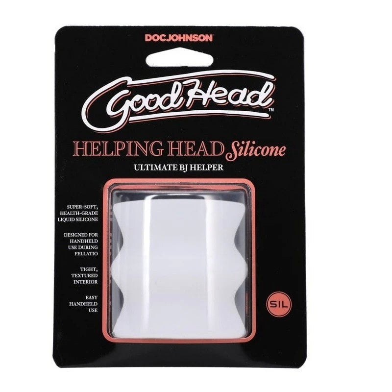 Doc Johnson GoodHead Helping Head Silicone Mini Stroker Masturbators and Strokers