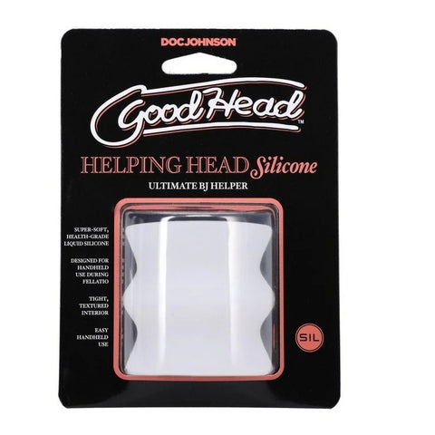 Doc Johnson GoodHead Helping Head Silicone Mini Stroker - Masturbators and Strokers