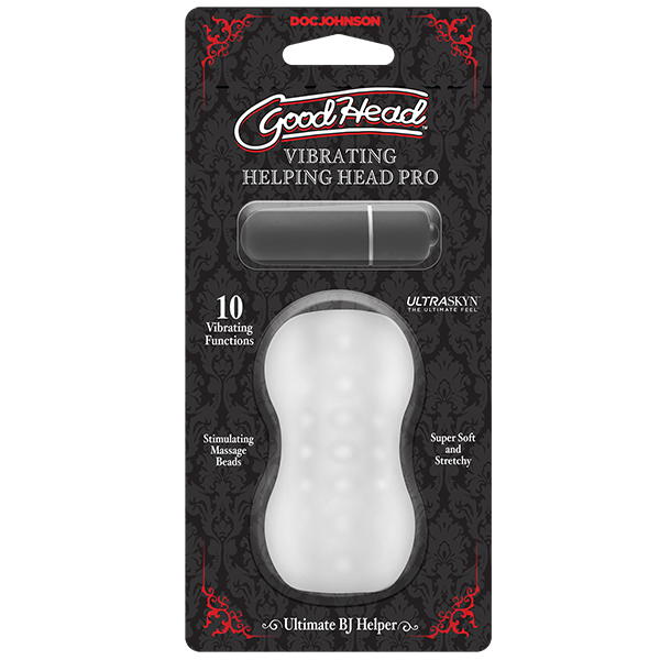 GoodHead Vibrating Helping Head Pro Male Masturbator Frost Masturbators and Strokers