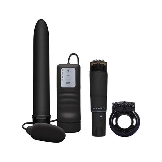 Doc Johnson Black Magic Pleasure Endless Fun Vibrators Set - Sex Kits