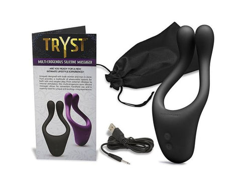 Doc Johnson Tryst Erogenous Zone Silicone Massager - Clit Ticklers and Pulsators