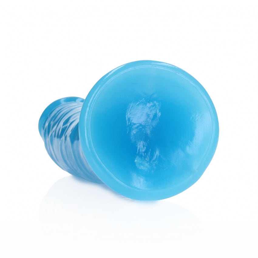 Shots Toys 7 Inch Slim Glow in the Dark Neon Dildo - Realistic Dildos