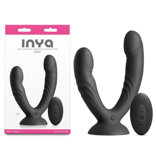 NS Novelties INYA Duet Remote Control Vibrating Double Dildo - Vibrating Dildos