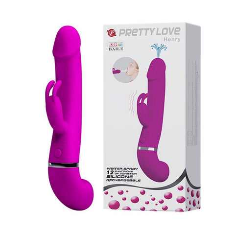 Pretty Love Rechargeable Squirting Henry Rabbit Vibrator - Rabbit Vibrators