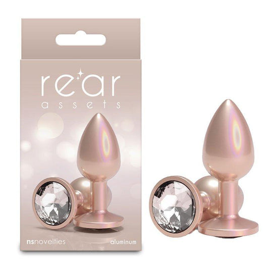 NS Novelties Rear Assets Iridescent Small Butt Plug Butt Plugs