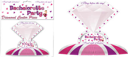 Bachelorette Party Diamond Ring Novelty Centerpiece - Party Gifts and Novelties