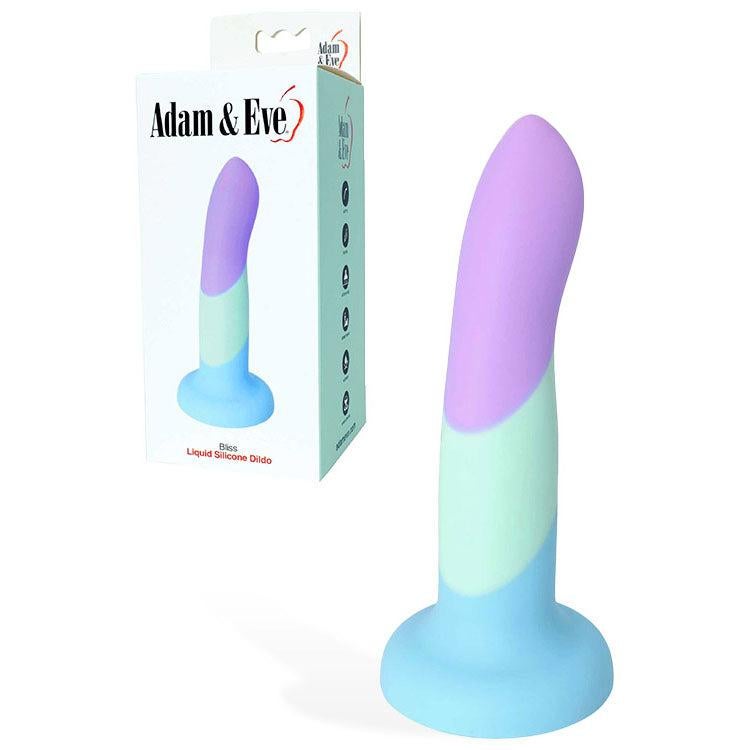 Adam & Eve BLISS Suction Cup Non Realistic Coloured Dildo - Non-Realistic Dildos