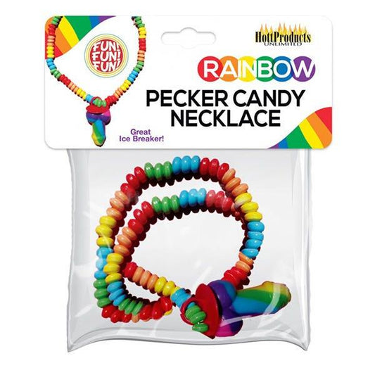 Rainbow Edible Pecker Ring Candy Necklace - Party Gifts and Novelties