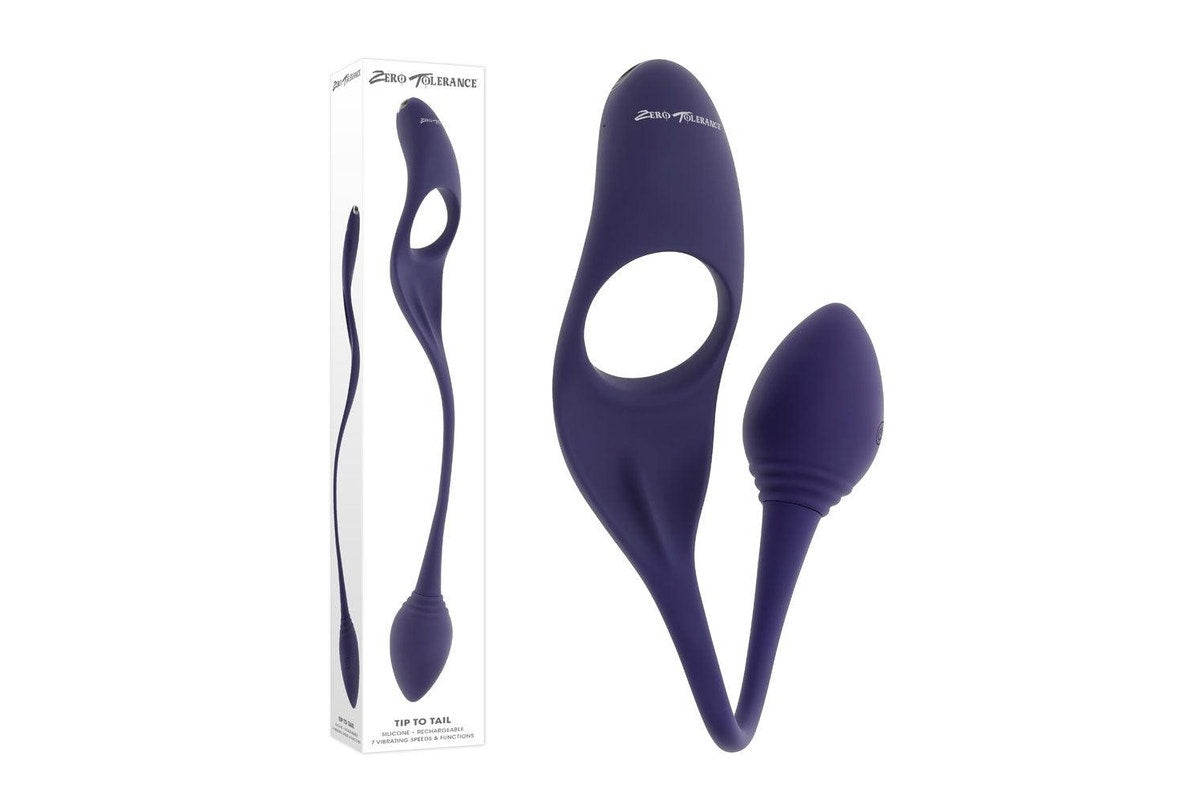 Zero Tolerance Tip To Tail Vibrating Plug & Cock Ring Vibrating Cock Rings