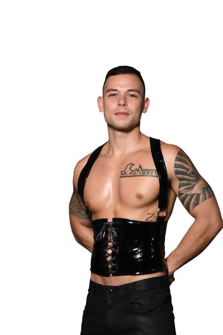 Andrew Christian Mens Corset Harness Black - His Fetish