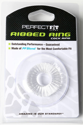 Perfect Fit Ribbed Stretchy Cock Ring - Stretchy Cock Rings