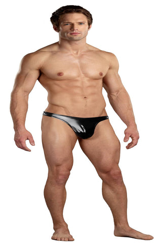 Male Power Classic Stretchy Mens Thong Black - Mens Briefs And Boxers