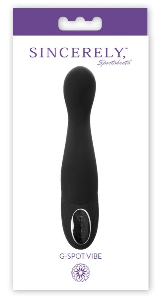 Sincerely Flexible G-Spot Vibrator Black G-Spot Vibrators