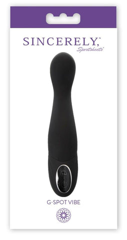Sincerely Flexible G-Spot Vibrator Black - G-Spot Vibrators