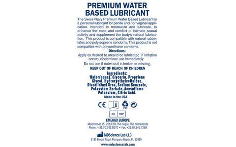 Swiss Navy Sensual Water Based Arousal Gel 29ml - Water Based Lubes
