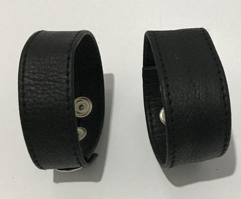 Hell's Couture Three-Snap Buckle Leather Cock Ring - Unmatched Pleasure - Cock Rings