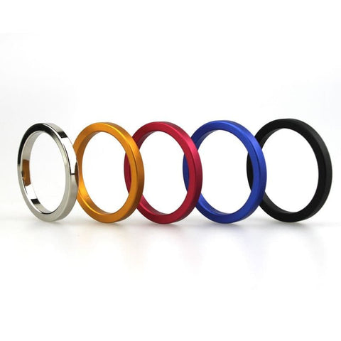 Aluminum Colored Cock Ring Small - Steel Sex Toys