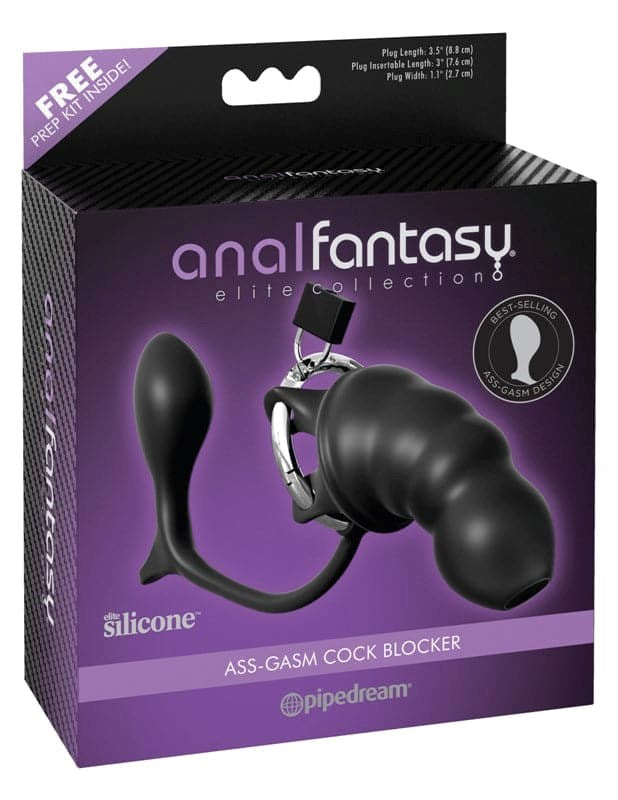 Anal Fantasy Elite Collection Ass-Gasm Cock Blocker Male Chastity