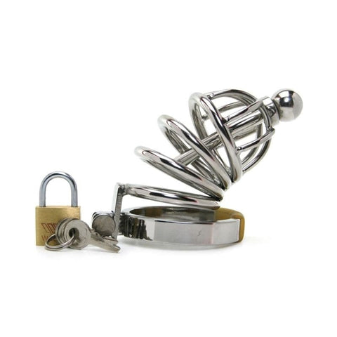 Asylum Chastity Device with Cock Plug - Male Chastity