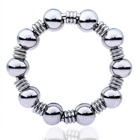 Beaded Steel Cockring - Cock Rings