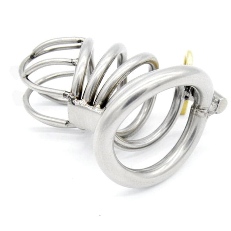 Bent Ring Stainless Steel Chastity Cage Male Chastity