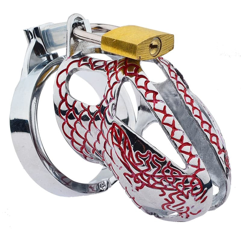 Bird Lock Chastity Cage Silver Male Chastity