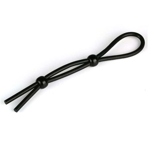 Black Adjustable Penis Ties - Cock Rings