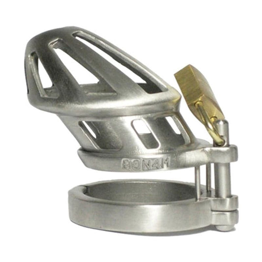 BON4M Stainless Steel Locking Cock Cage Chastity - Male Chastity