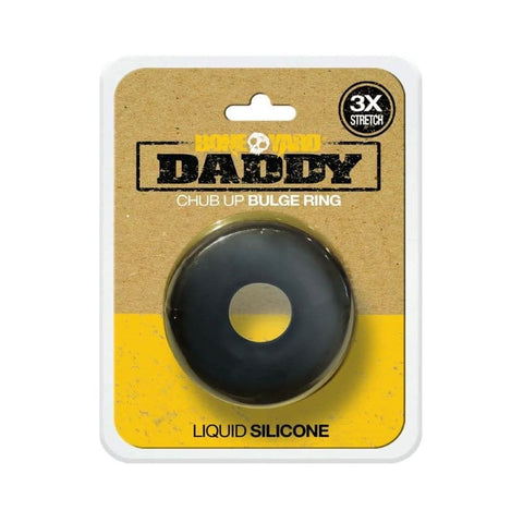 Boneyard Daddy Chub Up Bulge Ring - Black - Stretchy Cock Rings