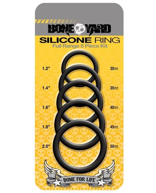 Boneyard Silicone Ring 5 pcs Kit Cock Ring Sets