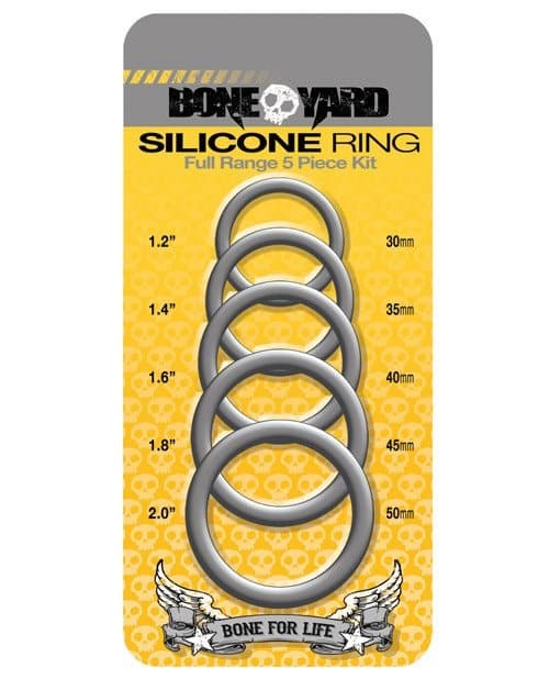 Boneyard Silicone Ring 5 pcs Kit Cock Ring Sets