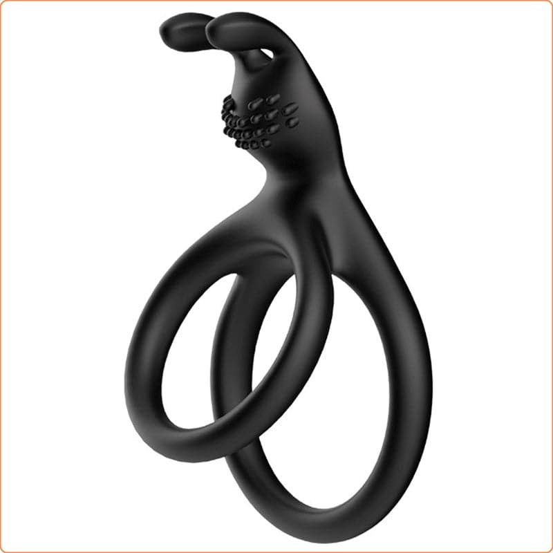 Bunny Ears Silicone Penis Ring Ball and Cock Toys