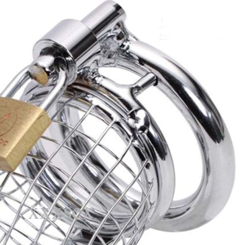 Caged Dragon Male Chastity Device Silver Male Chastity