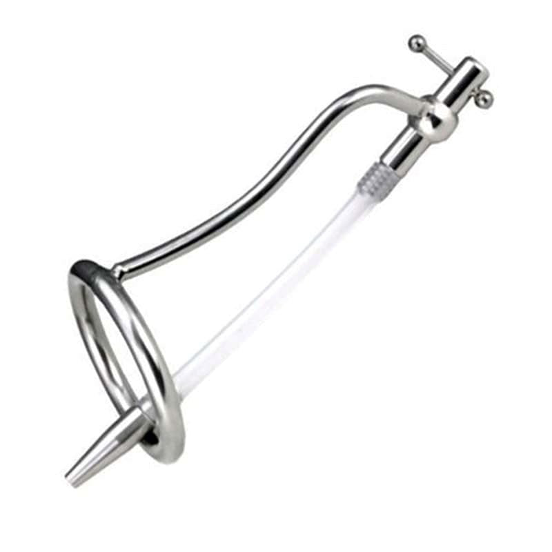 Chastity Bar with Adjustable Catheter Male Chastity