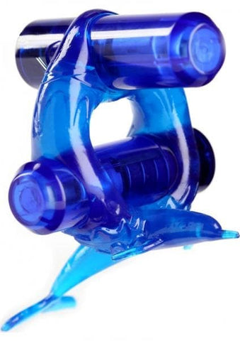 Zero Tolerance Crossbones Diving Dolphin Double Bullet Cock Ring - Cock Rings