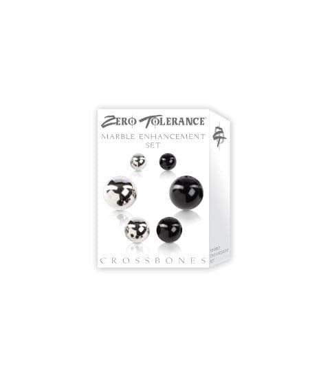 Zero Tolerance Crossbones Marble Enhancement Set - Cock Rings