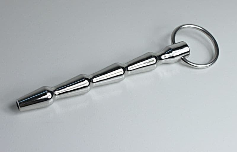 Cyber Bites Steel Penis Plug With Glans Ring Penis Plugs