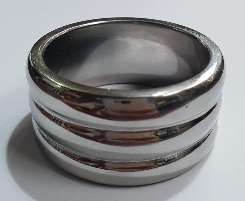 Deep Grooved Steel Cock Ring Cock Rings