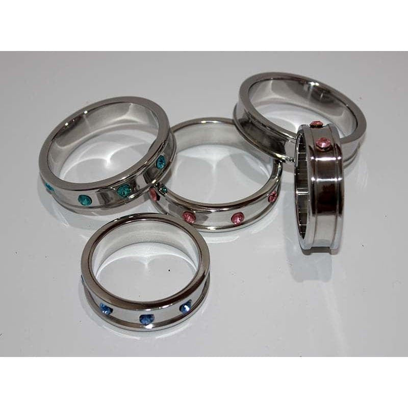 Deep Shallow 55mm Penis Ring Gemmed Cock Rings