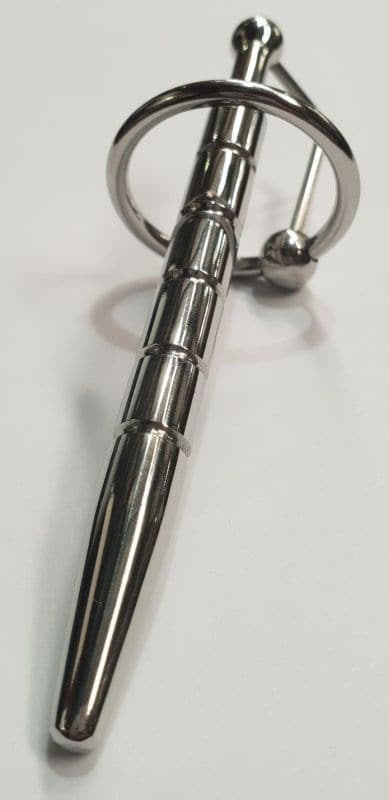 Desire Ribbed Penis Plug With Glans Ring Penis Plugs