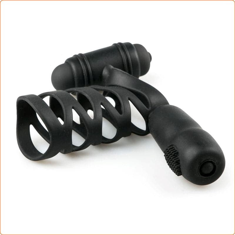 Double Motor Silicone Cock Ring Ball and Cock Toys